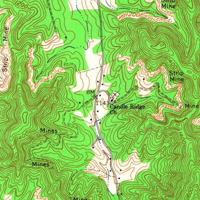 United States Geological Survey Corbin, KY (1961, 24000-Scale) digital map