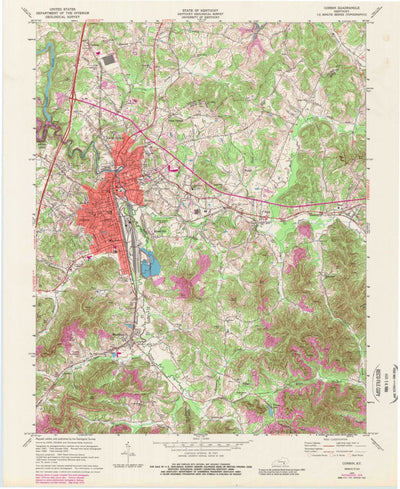 United States Geological Survey Corbin, KY (1970, 24000-Scale) digital map