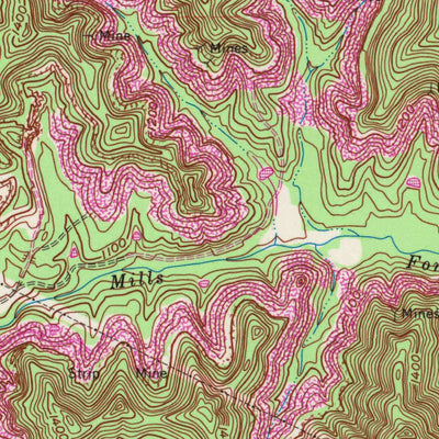 United States Geological Survey Corbin, KY (1970, 24000-Scale) digital map