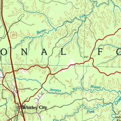 United States Geological Survey Corbin, KY-TN (1981, 100000-Scale) digital map