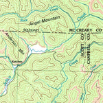 United States Geological Survey Corbin, KY-TN (1981, 100000-Scale) digital map