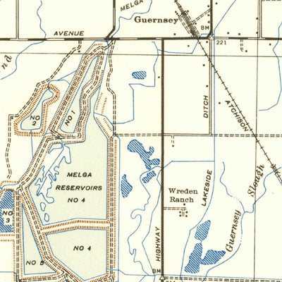 United States Geological Survey Corcoran, CA (1942, 62500-Scale) digital map