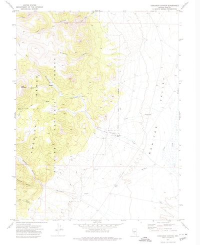 United States Geological Survey Corcoran Canyon, NV (1971, 24000-Scale) digital map
