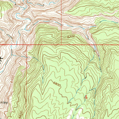 United States Geological Survey Corcoran Peak, CO (1968, 24000-Scale) digital map