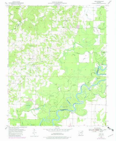 United States Geological Survey Cord, AR (1955, 24000-Scale) digital map