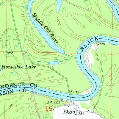 United States Geological Survey Cord, AR (1955, 24000-Scale) digital map