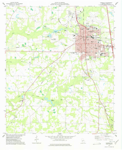 United States Geological Survey Cordele, GA (1977, 24000-Scale) digital map