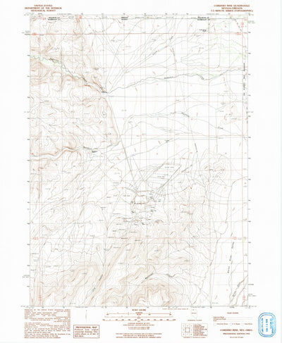 United States Geological Survey Cordero Mine, NV-OR (1991, 24000-Scale) digital map