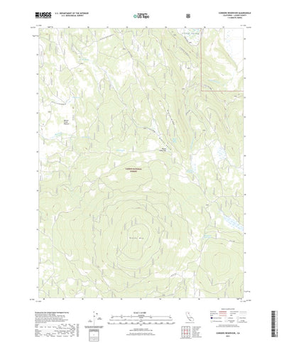 United States Geological Survey Corders Reservoir, CA (2021, 24000-Scale) digital map