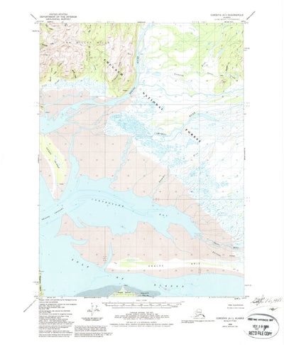United States Geological Survey Cordova A-1, AK (1950, 63360-Scale) digital map