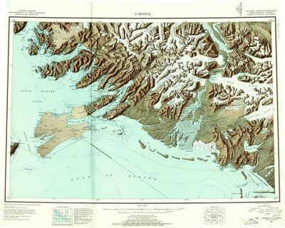 United States Geological Survey Cordova, AK (1948, 250000-Scale) digital map