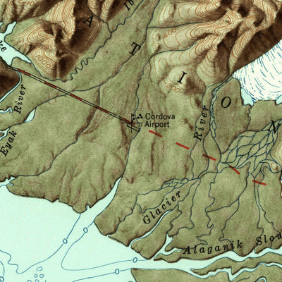 United States Geological Survey Cordova, AK (1948, 250000-Scale) digital map