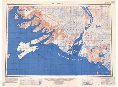 United States Geological Survey Cordova, AK (1951, 250000-Scale) digital map