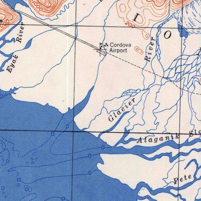 United States Geological Survey Cordova, AK (1951, 250000-Scale) digital map