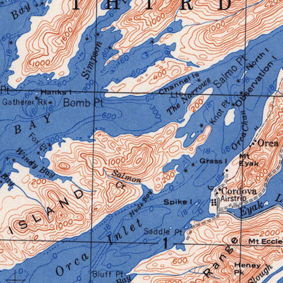 United States Geological Survey Cordova, AK (1951, 250000-Scale) digital map