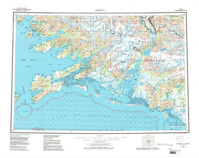 United States Geological Survey Cordova, AK (1959, 250000-Scale) digital map