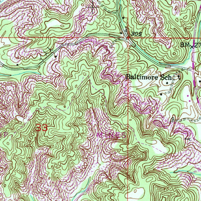 United States Geological Survey Cordova, AL (1949, 24000-Scale) digital map