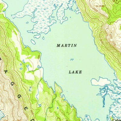 United States Geological Survey Cordova B-2, AK (1953, 63360-Scale) digital map