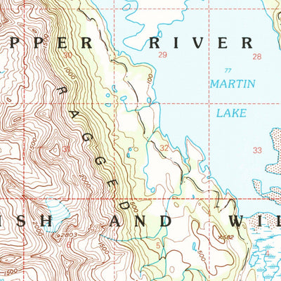 United States Geological Survey Cordova B-2, AK (1997, 63360-Scale) digital map