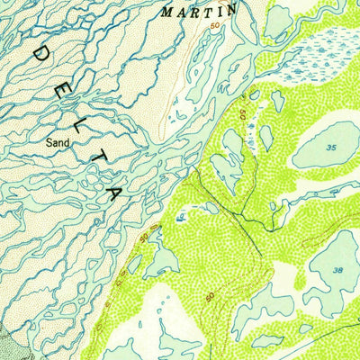 United States Geological Survey Cordova B-3, AK (1953, 63360-Scale) digital map