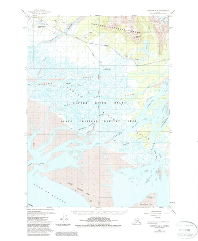 United States Geological Survey Cordova B-4, AK (1951, 63360-Scale) digital map
