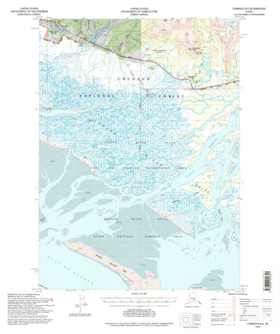 United States Geological Survey Cordova B-4, AK (1994, 63360-Scale) digital map