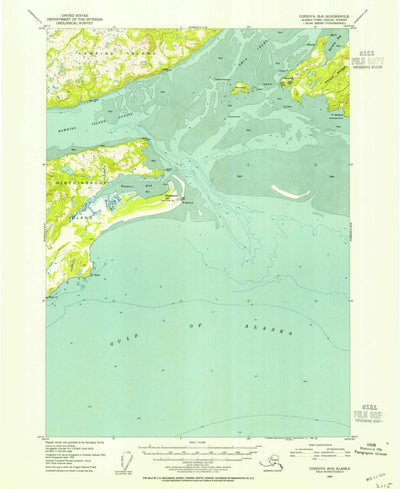 United States Geological Survey Cordova B-6, AK (1953, 63360-Scale) digital map