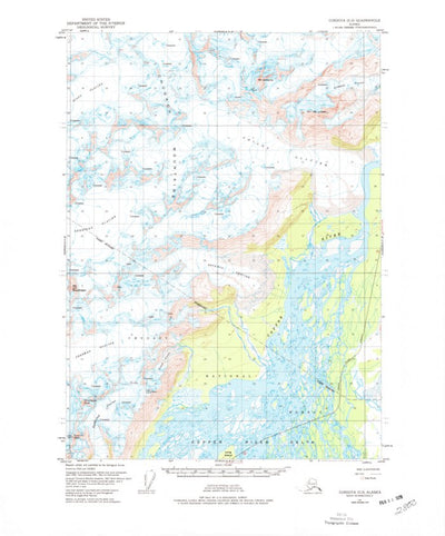 United States Geological Survey Cordova C-3, AK (1951, 63360-Scale) digital map