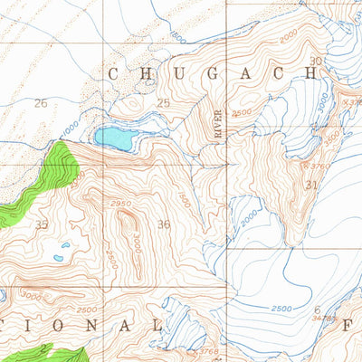 United States Geological Survey Cordova C-4, AK (1950, 63360-Scale) digital map