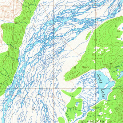 United States Geological Survey Cordova C-4, AK (1950, 63360-Scale) digital map