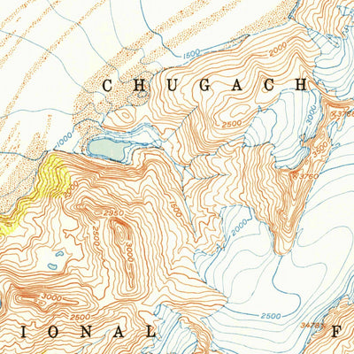 United States Geological Survey Cordova C-4, AK (1953, 63360-Scale) digital map