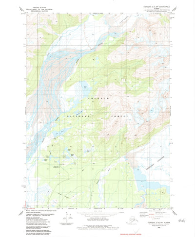 United States Geological Survey Cordova C-4 SW, AK (1983, 25000-Scale) digital map