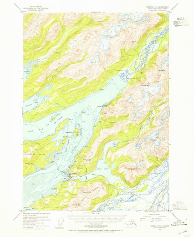 United States Geological Survey Cordova C-5, AK (1953, 63360-Scale) digital map