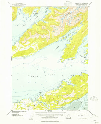 United States Geological Survey Cordova C-6, AK (1953, 63360-Scale) digital map