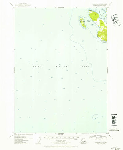 United States Geological Survey Cordova C-8, AK (1952, 63360-Scale) digital map