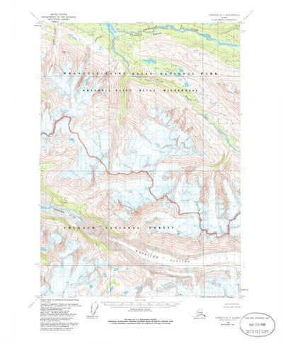 United States Geological Survey Cordova D-1, AK (1959, 63360-Scale) digital map