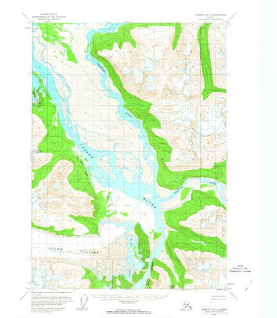 United States Geological Survey Cordova D-2, AK (1959, 63360-Scale) digital map