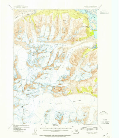 United States Geological Survey Cordova D-3, AK (1953, 63360-Scale) digital map