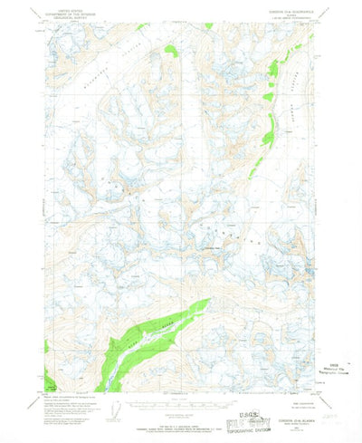 United States Geological Survey Cordova D-4, AK (1951, 63360-Scale) digital map