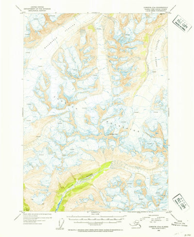 United States Geological Survey Cordova D-4, AK (1953, 63360-Scale) digital map