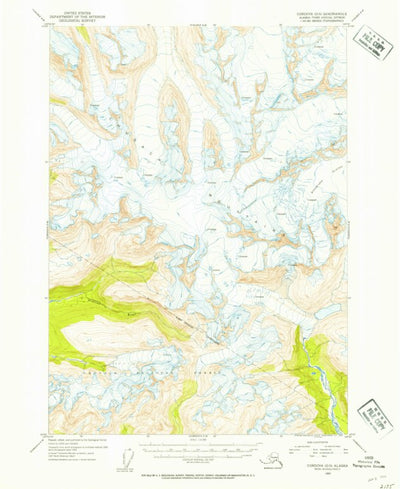 United States Geological Survey Cordova D-5, AK (1953, 63360-Scale) digital map