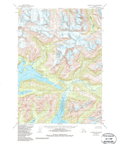 United States Geological Survey Cordova D-6, AK (1951, 63360-Scale) digital map