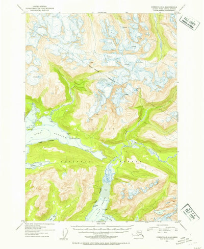 United States Geological Survey Cordova D-6, AK (1953, 63360-Scale) digital map