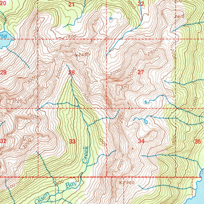 United States Geological Survey Cordova D-6, AK (1994, 63360-Scale) digital map