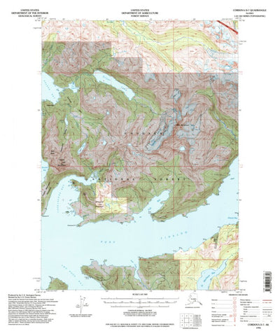 United States Geological Survey Cordova D-7, AK (1994, 63360-Scale) digital map
