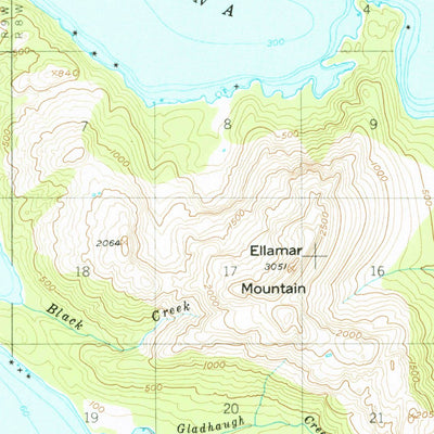 United States Geological Survey Cordova D-8, AK (1951, 63360-Scale) digital map