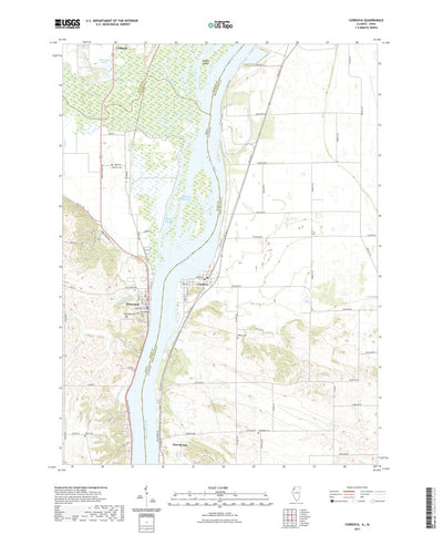 United States Geological Survey Cordova, IL (2021, 24000-Scale) digital map