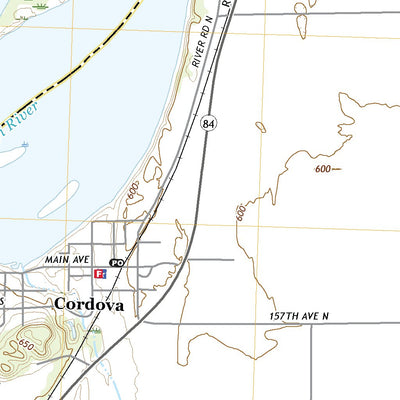 United States Geological Survey Cordova, IL (2021, 24000-Scale) digital map