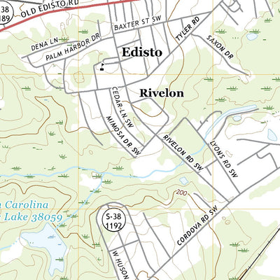 United States Geological Survey Cordova, SC (2020, 24000-Scale) digital map