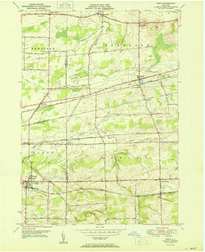 United States Geological Survey Corfu, NY (1950, 24000-Scale) digital map